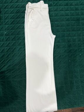 7 For All Mankind White Wide Leg Pants